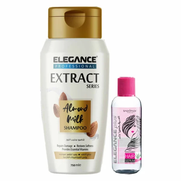 Elegance Extract Shampoo Almond Milk 750 ML +Serum Elegance Extract Shampoo Almond Milk 750 ML +Serum