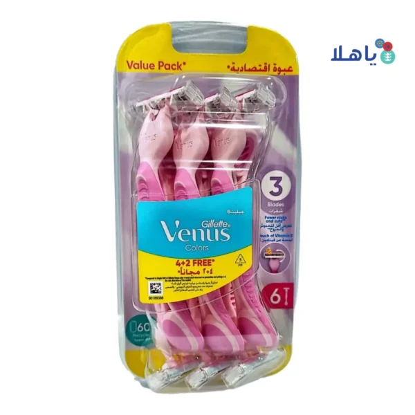 GILETTE Venus 3 Colors 4+2 GILETTE Venus 3 Colors 4+2