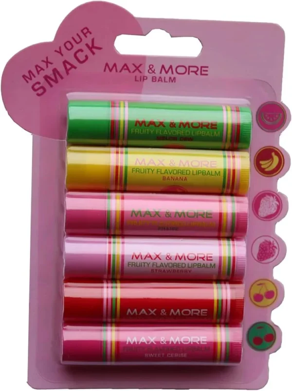 Max & More Lip Balm Set 6 Pack Max & More Lip Balm Set 6 Pack