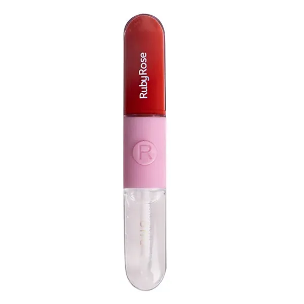 Ruby Rose Duo Gloss + Batom Liquid - 01 Ruby ROSE Cheek To Cheek Duo Blush - 09