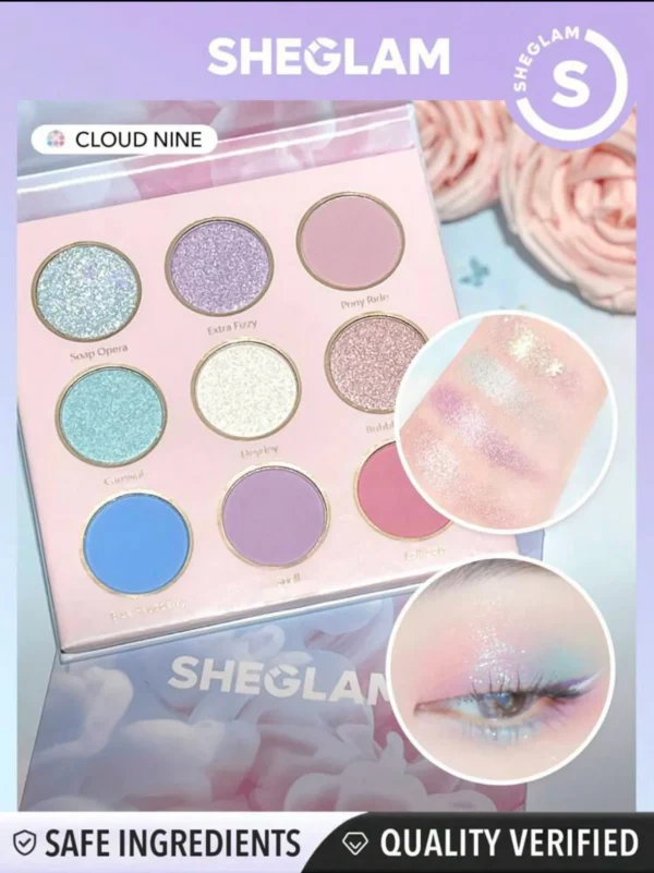Sheglam Cloud Nine Palette Eyeshadow Sheglam Cheek 2 Cheek Blush DUO-Pink Sprinkles