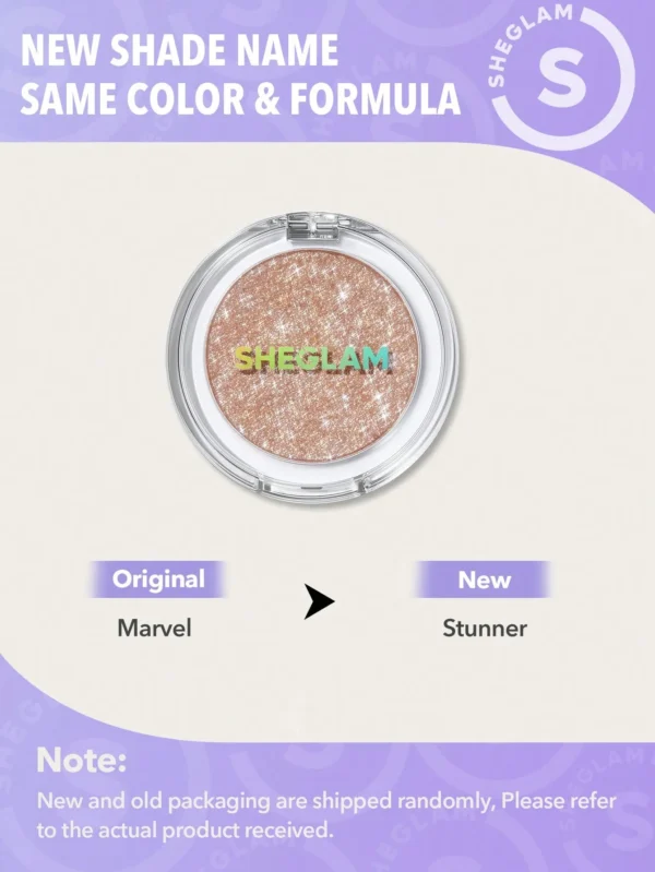 Sheglam Enigma Sparkly Eyeshadow - Marvel Sheglam Ember Rose Lip Gloss - Amor