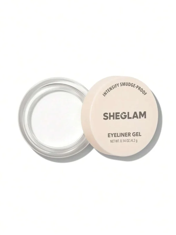 Sheglam Eyeliner Gel - White Sheglam Eye Brow Feather - Dark Brown