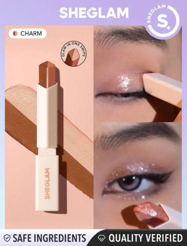 Sheglam Eyes Dual Tone Shadow Stick - Rose Sheglam Eye Brow Feather - Medium Brown