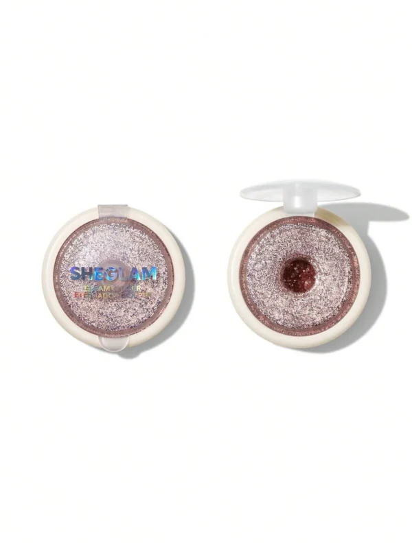 Sheglam Gleam Chaser Eyeshadow - Peach Ring Sheglam Glam Fam Brush Set - Coffe Brown