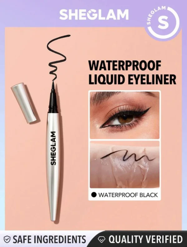 Sheglam Uninterrupted Waterproof Liquid Eyeliner Sheglam Take a Hint Lip Tint - Memories