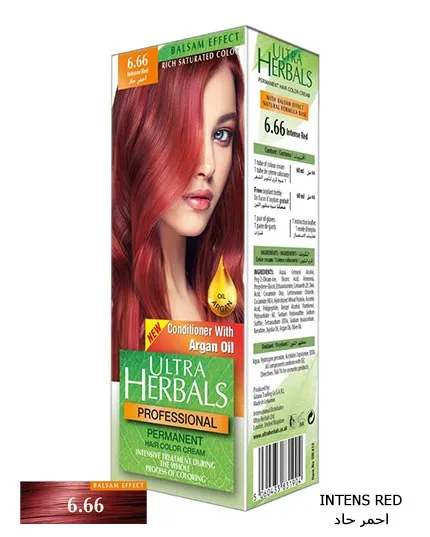 Ultra Herbals Hair Color Cream No 6.66 Ultra Herbals Hair Color Cream No 5.52